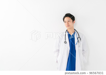 Doctor doctor male white background 96567831