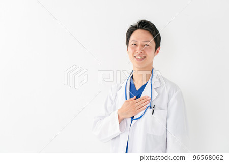 Doctor male white background 96568062