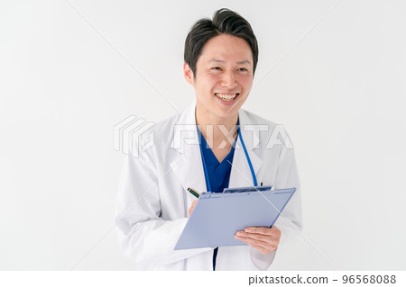 Doctor male white background 96568088