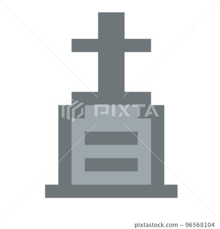 Western-style grave 1 pixel picture icon 96568104