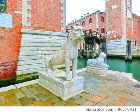 Entrance of the Arsenale. Venice, Italy 96570431