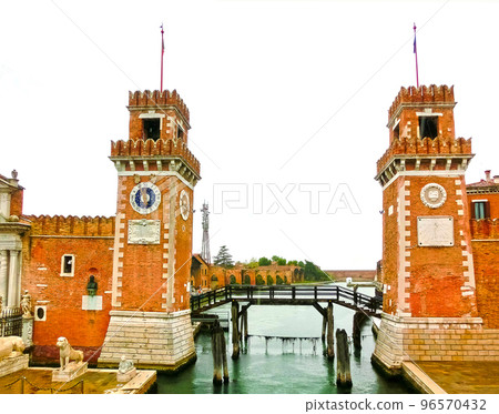 Entrance of the Arsenale. Venice, Italy 96570432