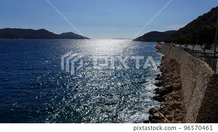 A Beautiful Bay between Kas Finike road A Beautiful Bay between Kas Finike road 96570461