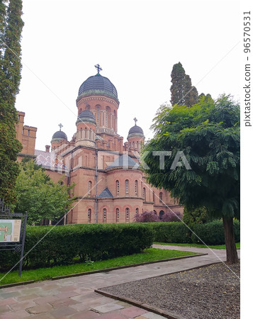 Three Saints Orthodox church in National University in Chernivtsi, Ukraine 96570531