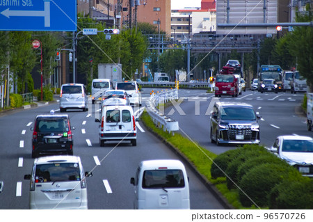 Oume Kaido/Higashifushimi area Traffic on Route 4 [Transportation image] 96570726