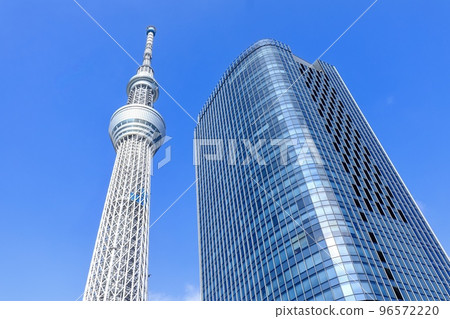 Tokyo Skytree seen from near Keisei Bridge, Sumida Ward, Tokyo 96572220