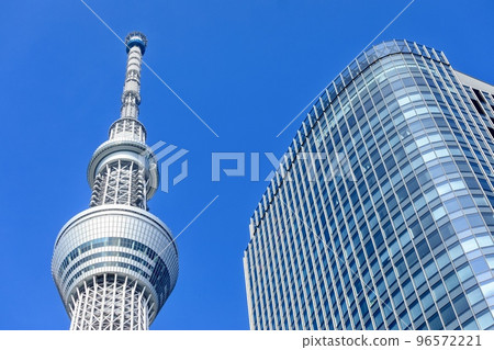 Tokyo Skytree seen from near Keisei Bridge, Sumida Ward, Tokyo Tokyo Skytree seen from near Keisei Bridge, Sumida Ward, Tokyo 96572221