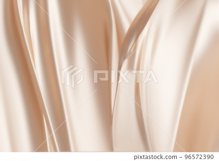 優雅的金色緞面絲綢波浪質感 96572390