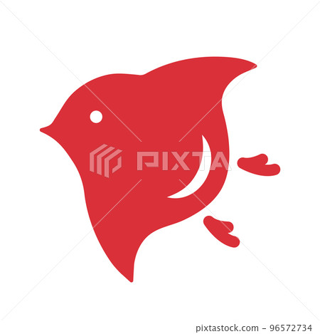 Chidori. Japanese style material for New Year's and New Year's greetings. Japanese vector illustration. Celebration, Japanese traditional event, New Year, New Year, material for New Year's cards. 96572734