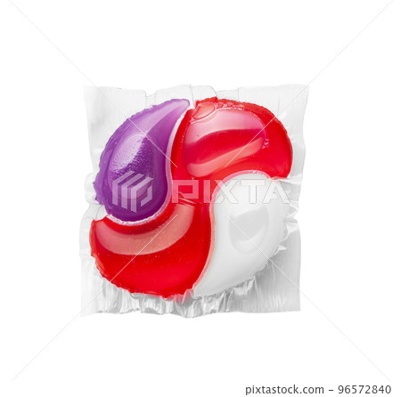 washing gel capsule isolated on white background 96572840