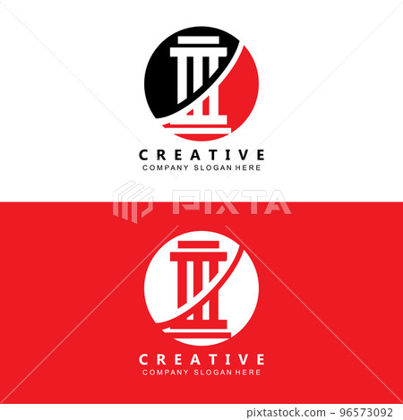 business pillar column logo vector symbol icon 96573092