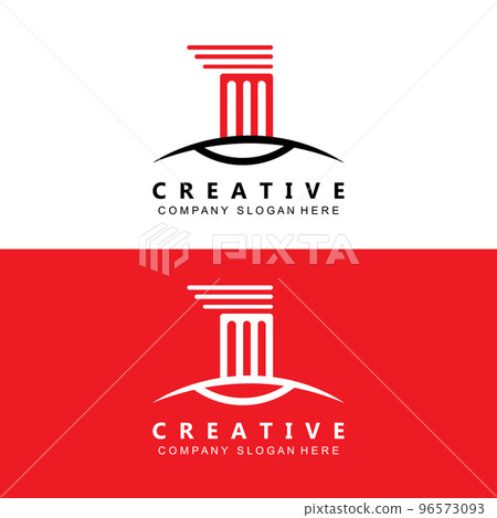 business pillar column logo vector symbol icon 96573093