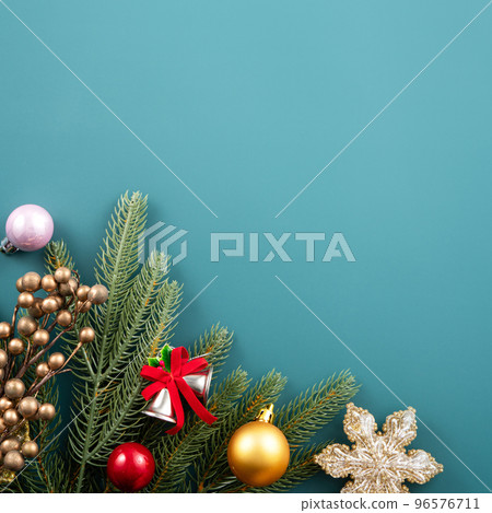christmas background top view decoration bells Christmas background クリスマスバック christmas background top view decoration bells Christmas background クリスマスバック 96576711