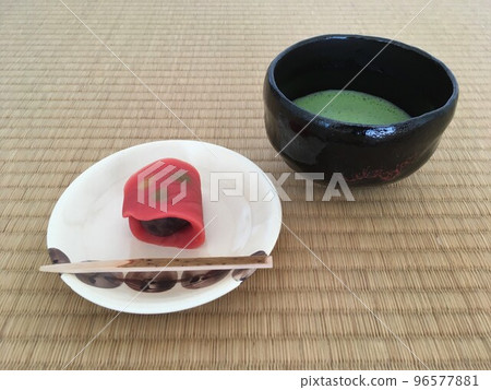 抹茶和時令日式甜點 抹茶和時令日式甜點 96577881