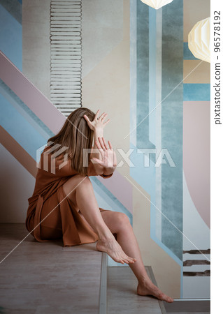 Woman showing prohibition with hands Woman showing prohibition with hands 96578192