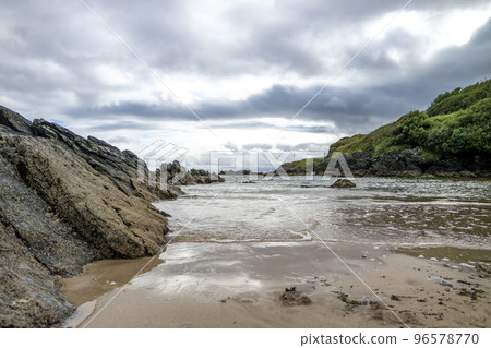 Fintra beach is a beautiful sandy beach by Killybegs, County Donegal, Ireland Fintra beach is a beautiful sandy beach by Killybegs, County Donegal, Ireland 96578770
