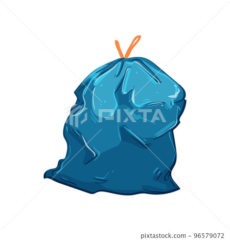 container trash bag cartoon vector illustration 96579072