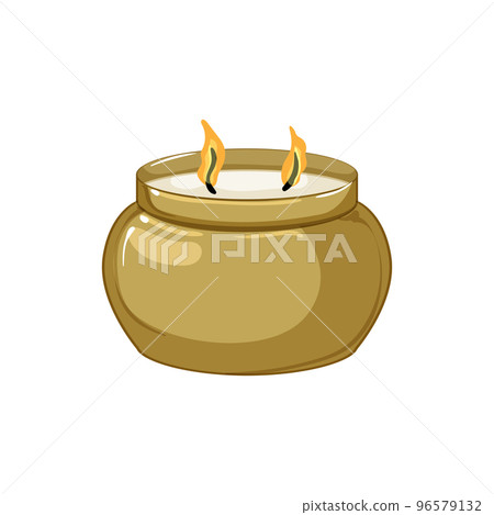 wax scented candle cartoon vector illustration 96579132