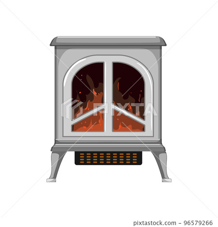 flame fireplace cartoon vector illustration 96579266