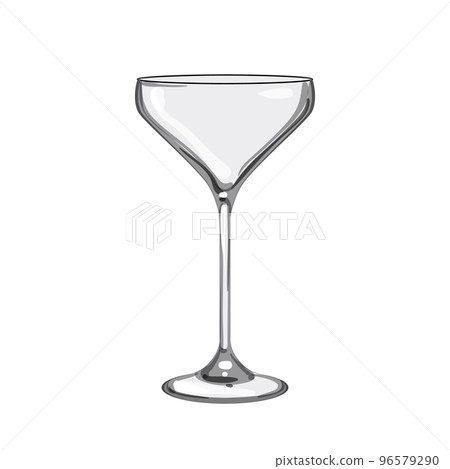 menu cocktail glasses cartoon vector illustration 96579290
