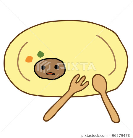 盤子裡剩下的漢堡包 盤子裡剩下的漢堡包 96579478