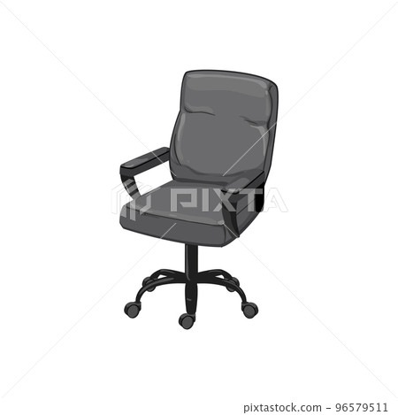 work office chair cartoon vector illustration 96579511