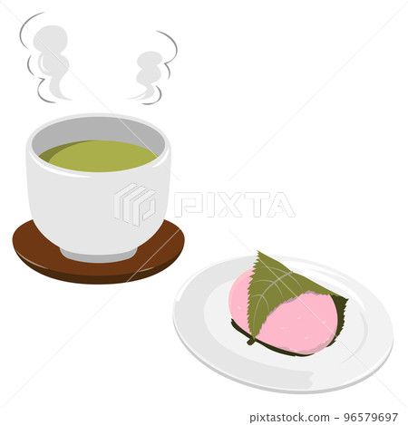 櫻花年糕、道明寺和綠茶 2 96579697