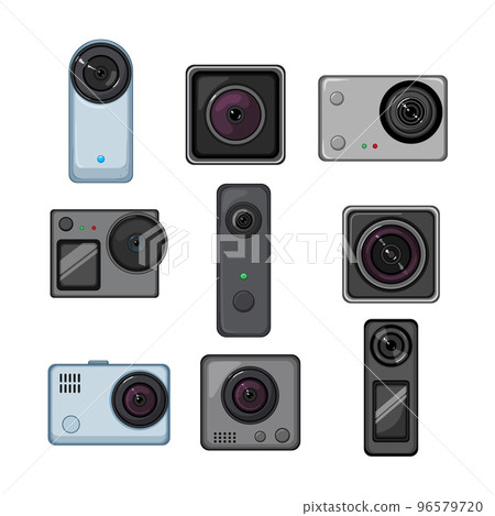 action camera set cartoon vector illustration action camera set cartoon vector illustration 96579720