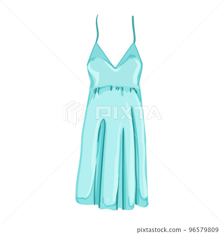 girl nightie sleepshirt women cartoon vector illustration 96579809