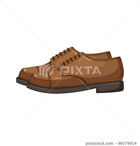 leather man shoes cartoon vector illustration 96579914