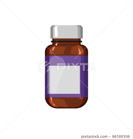 medication vitamin bottle cartoon vector illustration 96580506