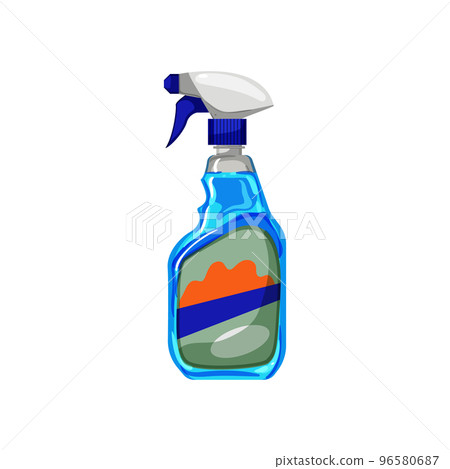 home glass cleaner cartoon vector illustration 96580687