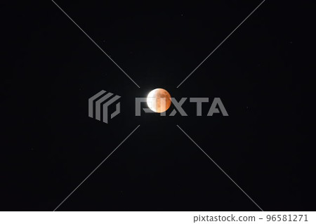 Total lunar eclipse and Uranus eclipse simultaneously in the night sky for the first time in 442 years 96581271