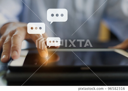 SMS 消息語音氣泡 SNS SMS 社交媒體語音氣泡 96582316