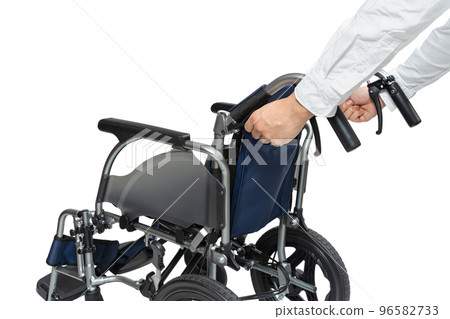 Folding the wheelchair handle Assistive wheelchair 96582733