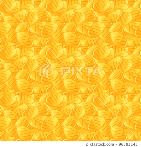 Seamless pattern material with crunchy oval 96583143