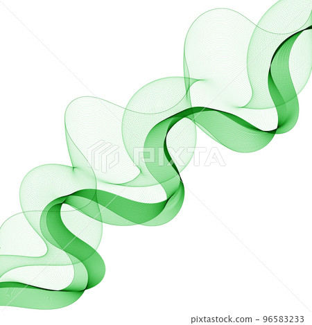 Green abstract vector wave. Colored background for presentation Green abstract vector wave. Colored background for presentation 96583233