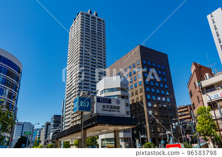 [東京都市風景] 水天宮前周邊的都市風景 96583798