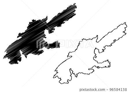 Uto island (Kingdom of Sweden, Stockholm archipelago) map vector illustration, scribble sketch map Uto island (Kingdom of Sweden, Stockholm archipelago) map vector illustration, scribble sketch map 96584138