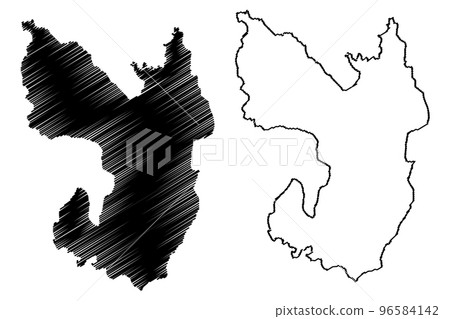 Vagsoy island (Kingdom of Norway) map vector illustration, scribble sketch Vagsoy map Vagsoy island (Kingdom of Norway) map vector illustration, scribble sketch Vagsoy map 96584142