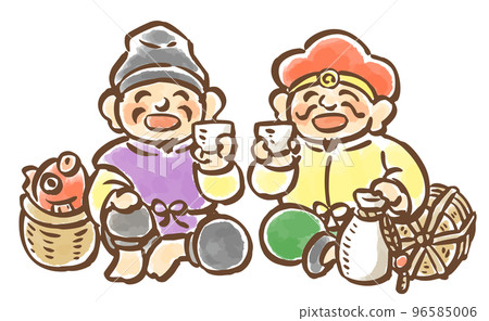 惠比壽天和大黑天交換清酒 96585006