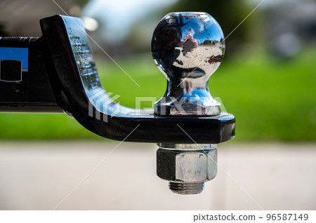 2" trailer ball hitch mounted on the back of a vehicle 2" trailer ball hitch mounted on the back of a vehicle 96587149