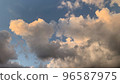 Sky and cloud for background sunset or sunrise  96587975