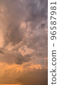 Sky and cloud for background sunset or sunrise  96587981