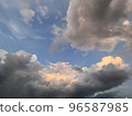 Sky and cloud for background sunset or sunrise  96587985
