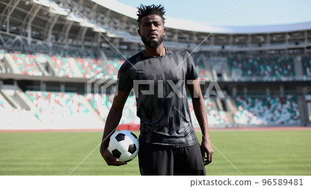 Football lifestyle. Man plays the match, game. Big dream, future professional player. Football lifestyle. Man plays the match, game. Big dream, future professional player. 96589481
