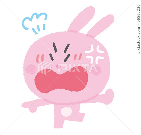 angry rabbit - Stock Illustration [96593236] - PIXTA
