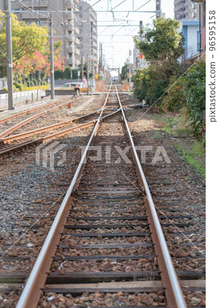 Railroad crossing near Ube-Shinkawa Station 96595158
