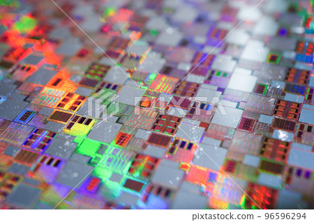 Silicon wafer for manufacturing semiconductor of integrated circuit. 96596294