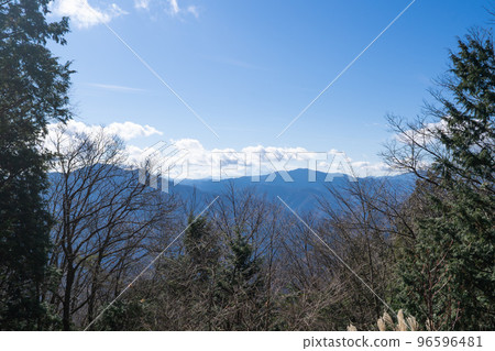 從本田山(奧多摩)山頂看到的富士山 從本田山(奧多摩)山頂看到的富士山 96596481